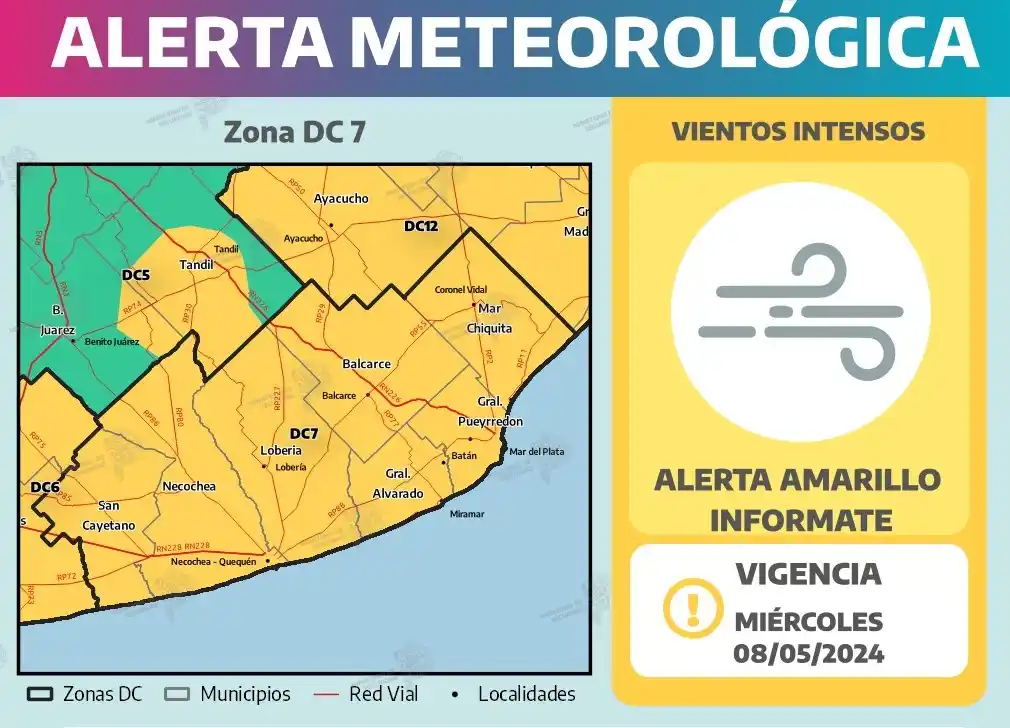 Alerta de Defensa Civil para este miércoles