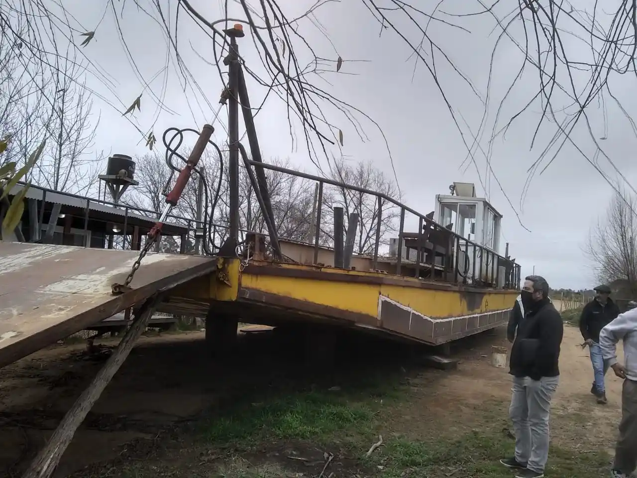 Matías Martiarena insistió en la urgencia de reparar la balsa de Villa Paranacito