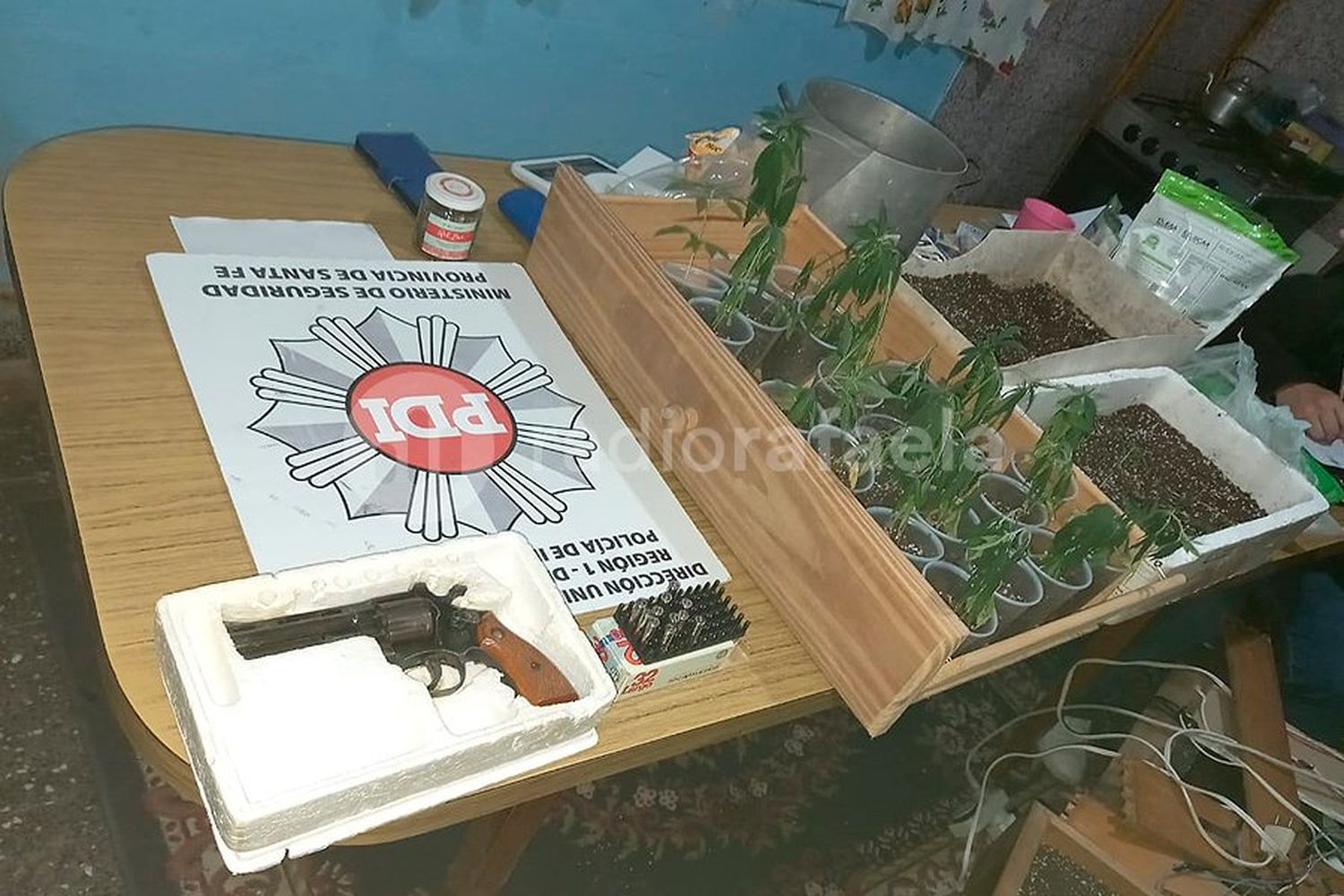 La PDI allanó varias casa en Esperanza por microtráfico y tenencia de armas