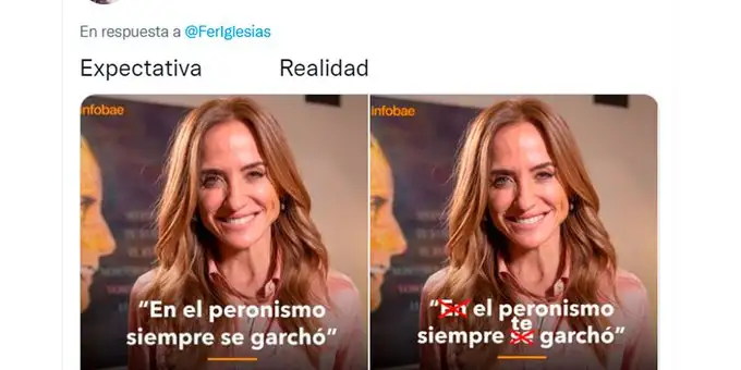 Estallaron los memes por la frase de Tolosa Paz