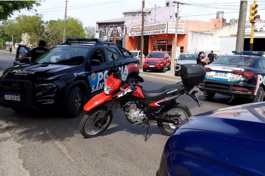 Violencia de género y atrincherado en Santo Tomé. Foto: Gentileza