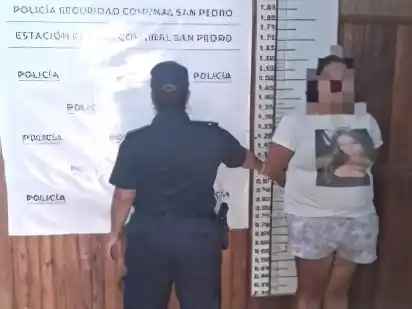 La mujer fue trasladada a la Comisaría.