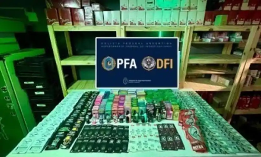 Tras allanamientos en Del Viso; desarticulan banda dedicada a la venta de ilegal vapers y cannabis