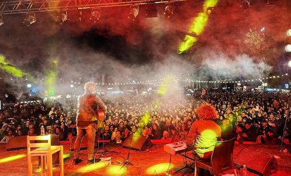 Iván Noble se presentó en el Roca Rock, que cierra este domingo