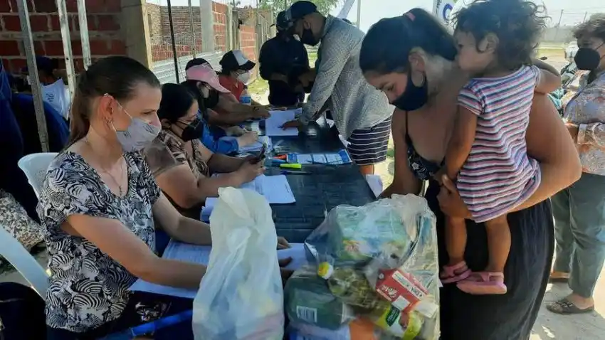 Cada familia del plan Nutrir recibió 11 kilos de alimentos