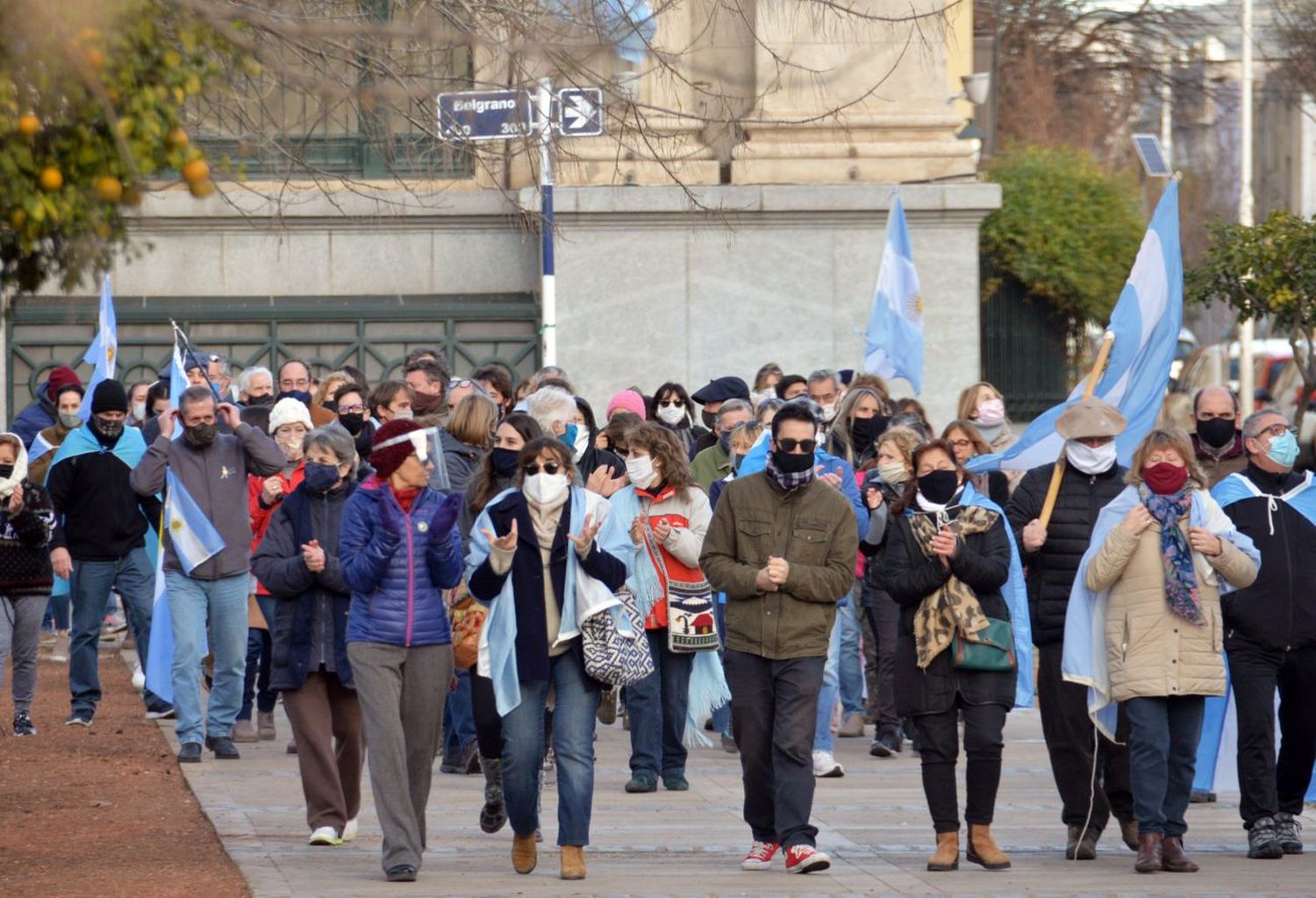 En Tandil también se replicó la marcha en contra del Gobierno