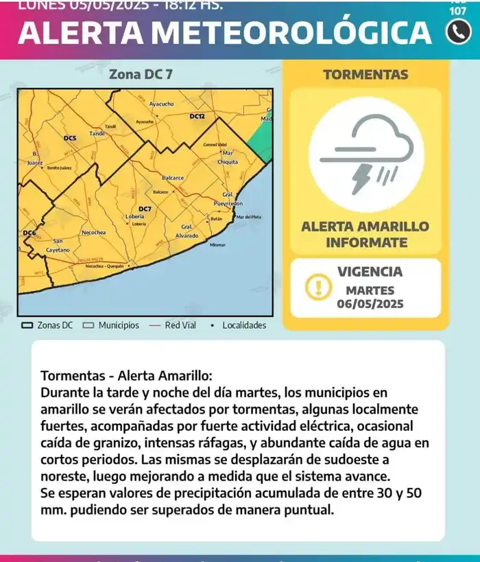 Alerta lluvia