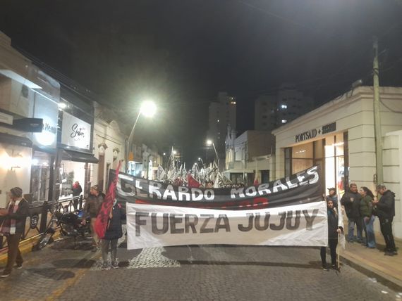 A pesar de que su visita fue suspendida, se realizó una movilización en repudio a Gerardo Morales