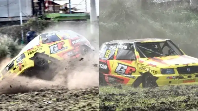 Así quedó el Fiat de Fonsaca tras el vuelvo en Mar del Plata.

(Fotos: Gero Acosta)