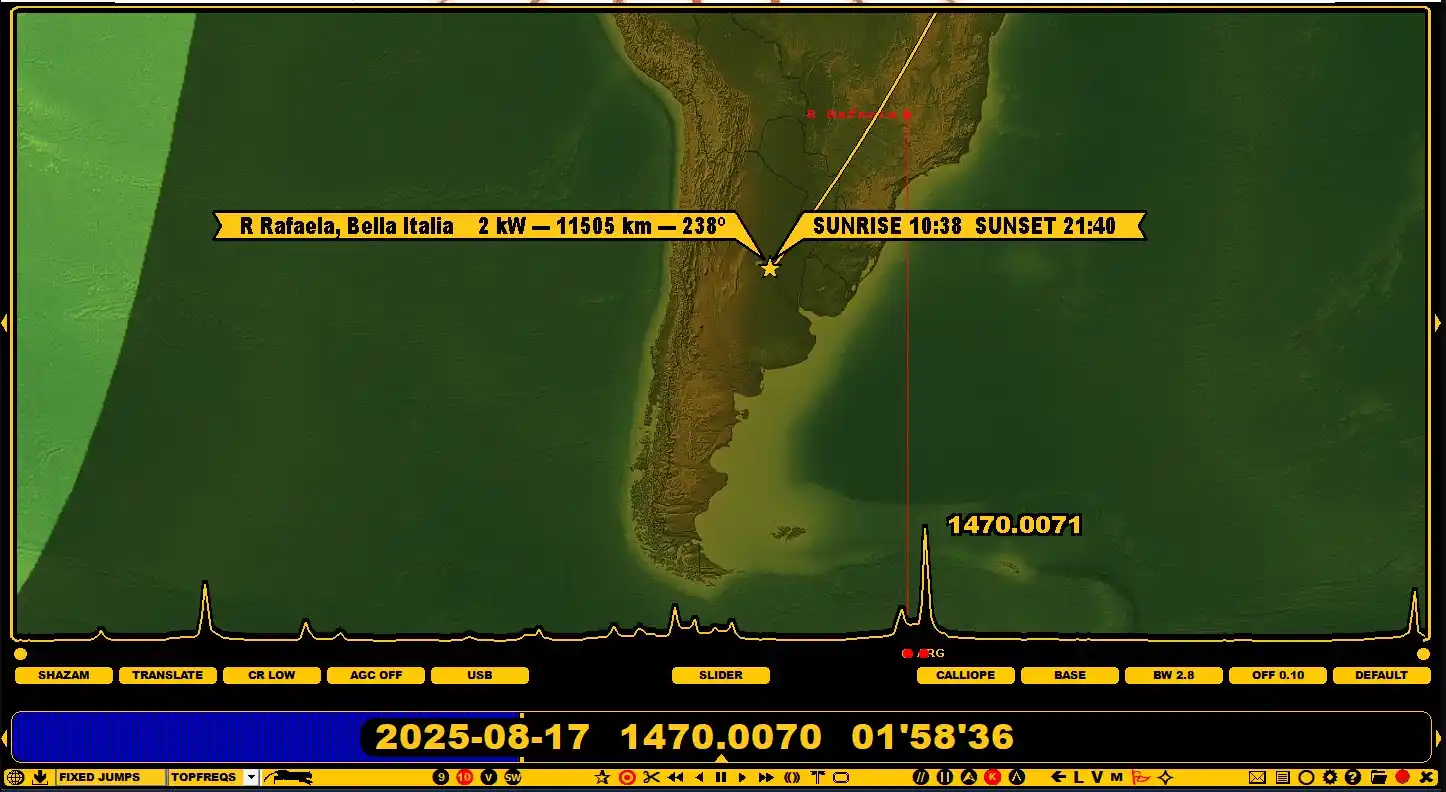 La señal de Radio Rafaela AM 1470 cruzó el Atlántico y fue escuchada en Austria, a 11.500 kilómetros