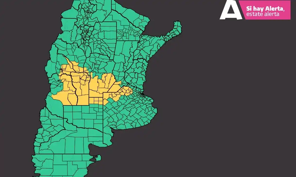 Renueven el alerta por vientos para este viernes, en Venado y la región