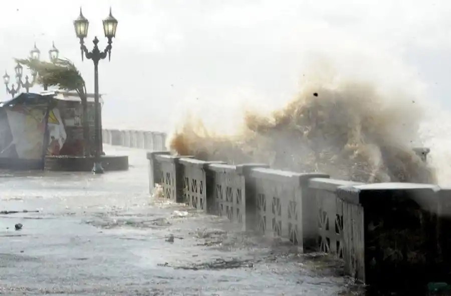 Sigue vigente el alerta meteorológico por vientos y crecida del Río de La Plata