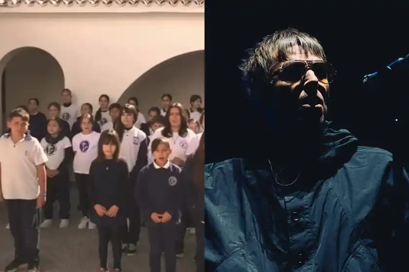 Alumnos de San Lorenzo cantaron una canción de Oasis y Liam Gallagher los felicitó en redes: "Bíblico"