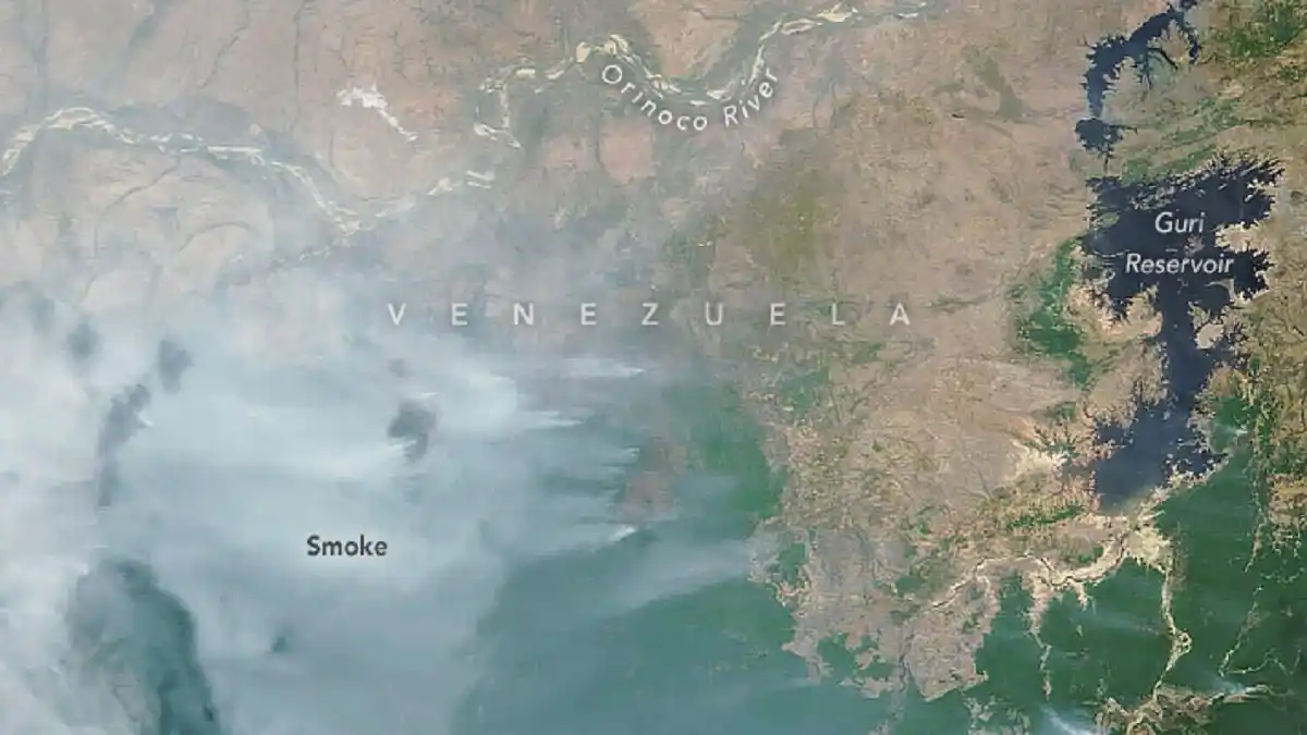 ¡VENEZUELA ARDE! LA NASA detecta «un número récord de incendios» en el país