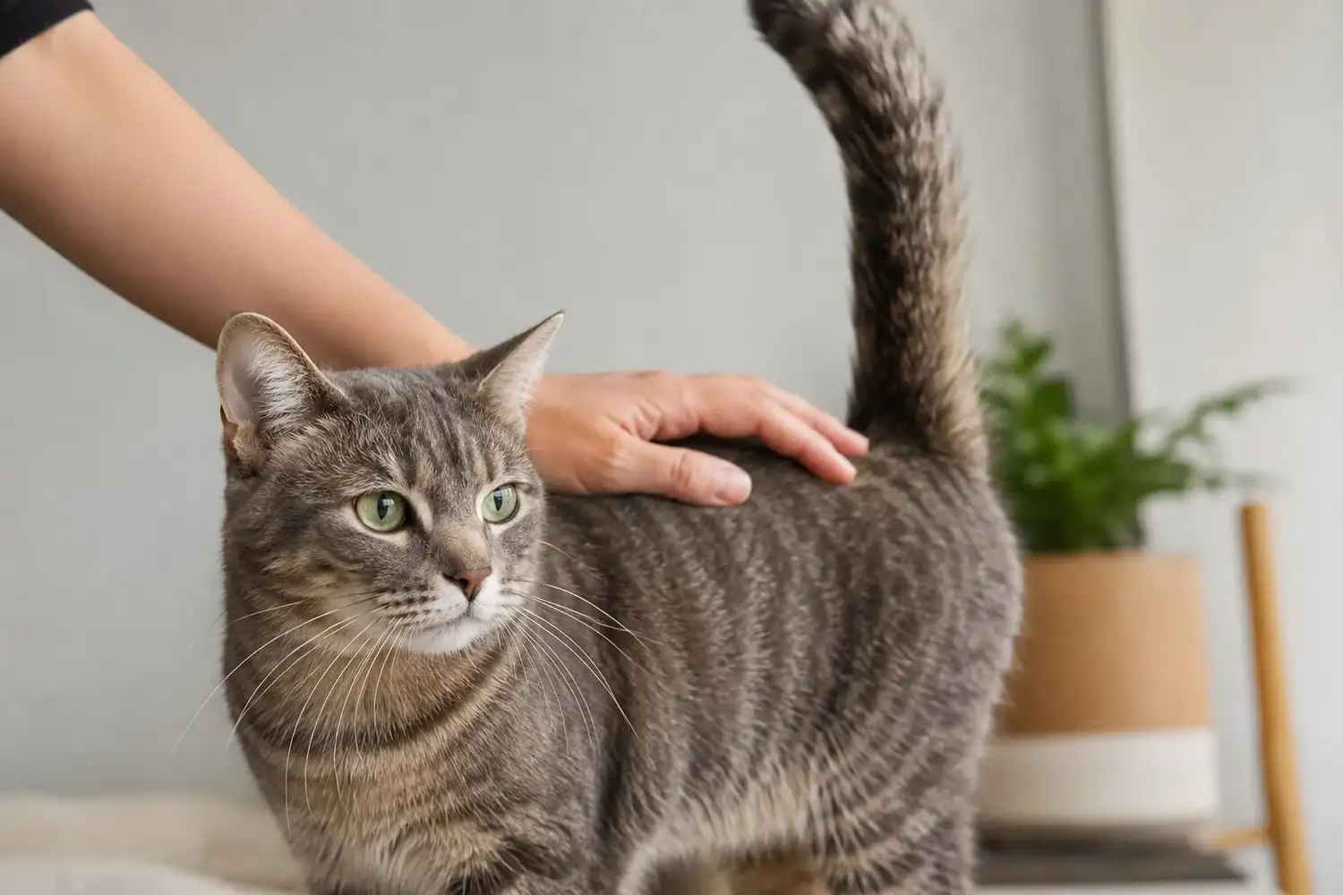 Hay que tener en cuenta que no todos los gatos disfrutan del contacto en la base de la cola.