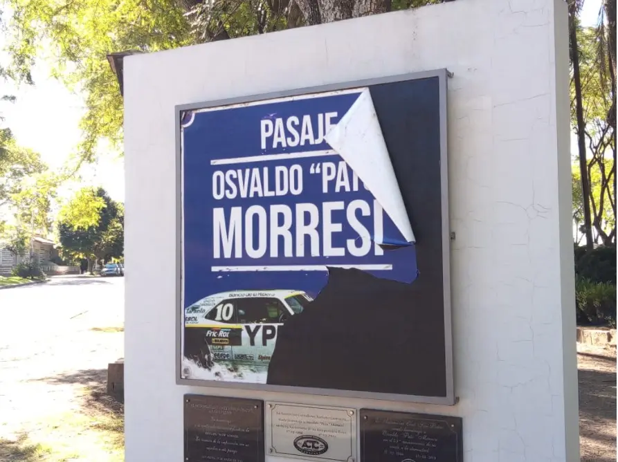 Provocaron daños en el monumento del “Pato” Morresi