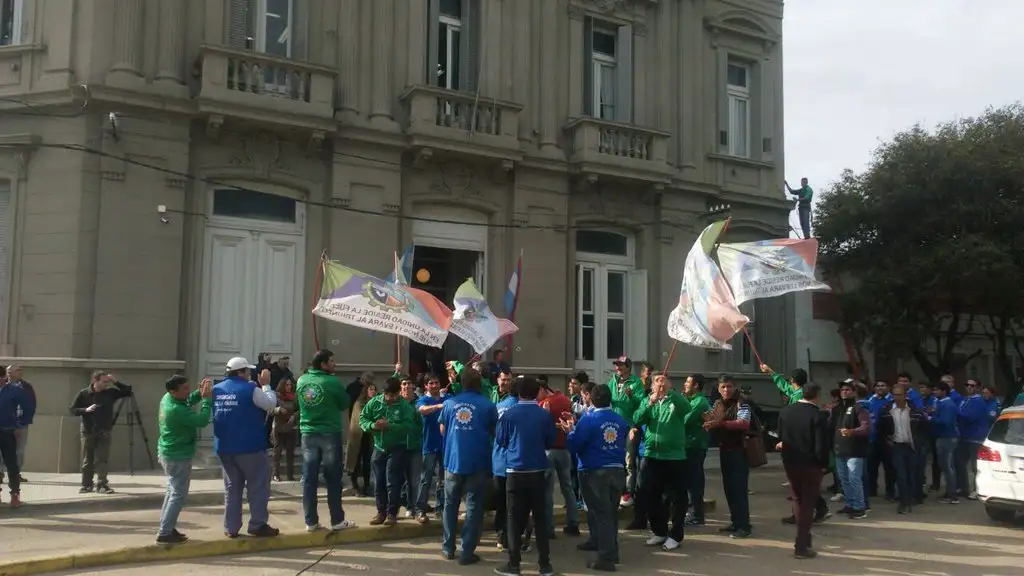 Trabajadores del frigorífico de Gualeguay protestaron en la ciudad 