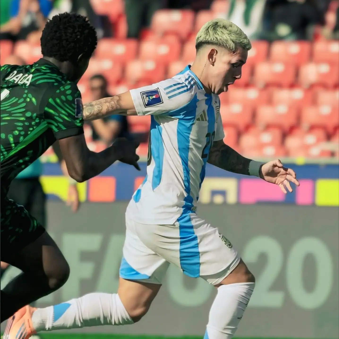 Gianluca Prestianni será titular en Argentina.