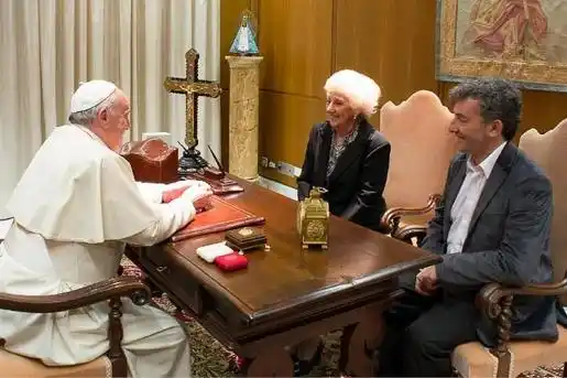 El Papa Francisco recibió a Estela de Carlotto y a Ignacio Guido