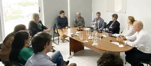 Representantes del BID y del  Programa de Saneamiento  avanzan en las obras para el  tratamiento de aguas residuales