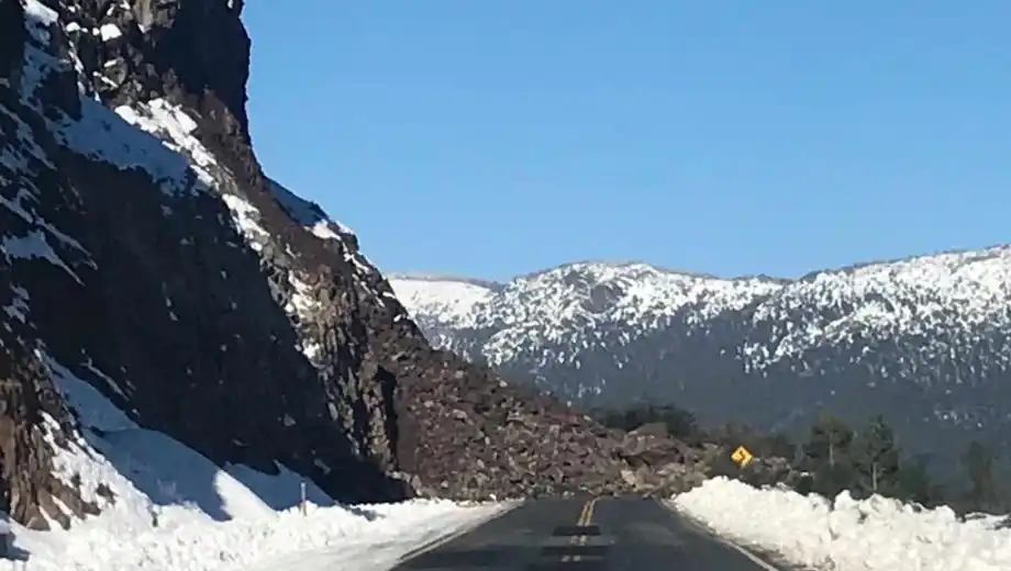 Geólogos analizarán la zona del alud en la Ruta 40