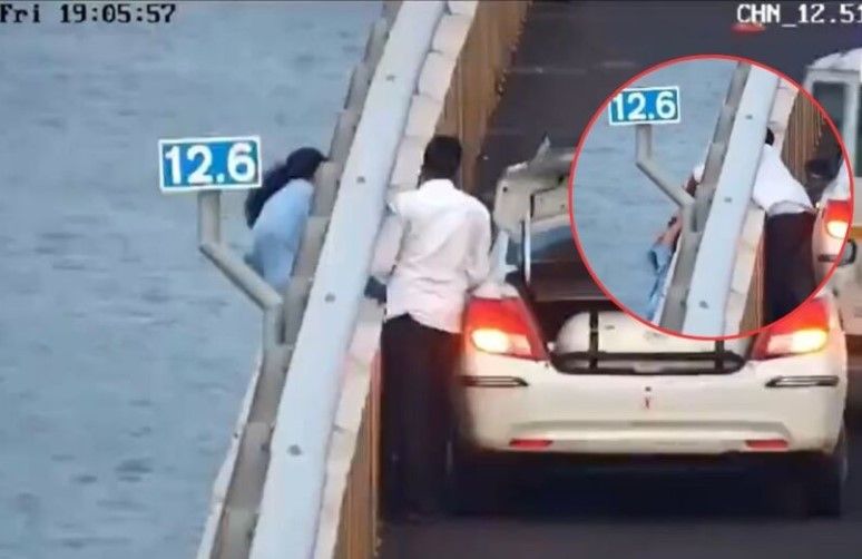 El taxista logró rescatar a la mujer.