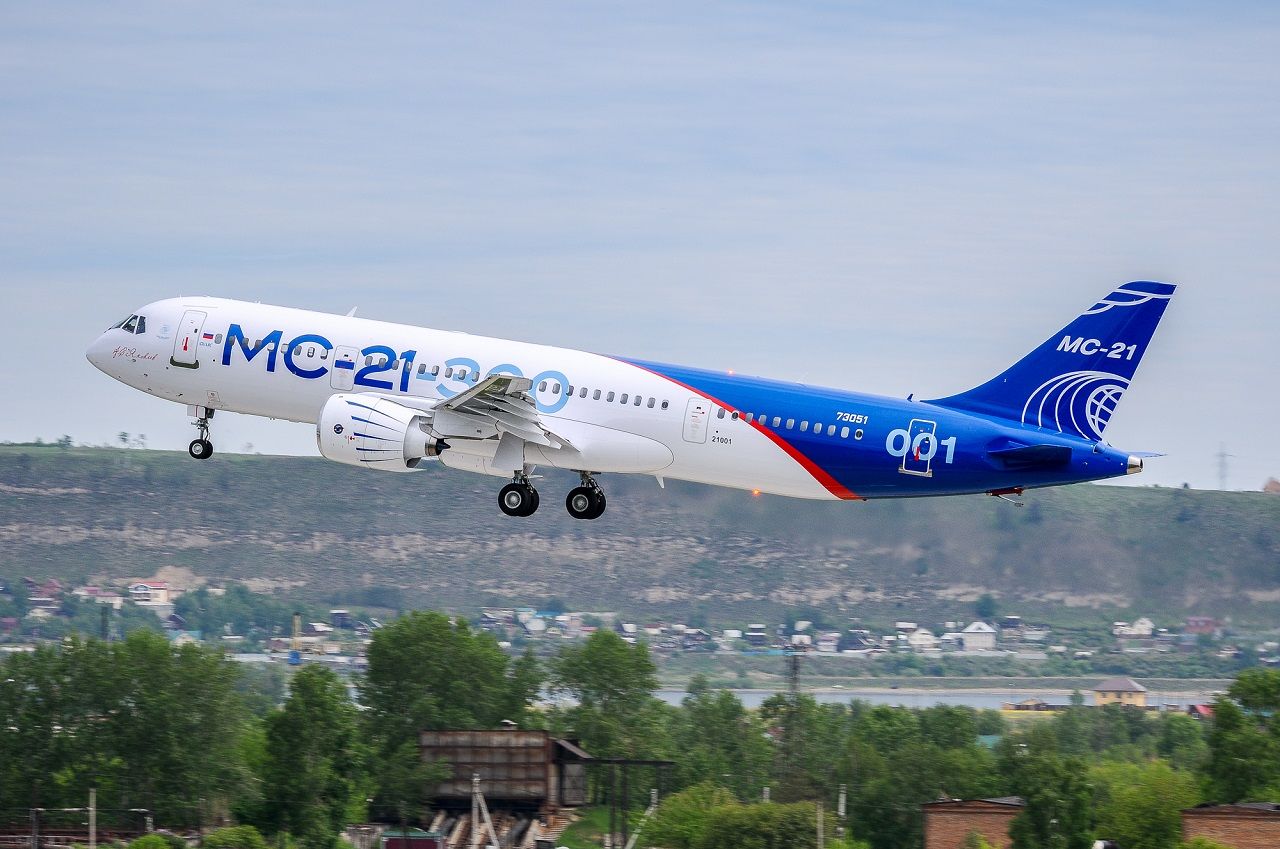 Rusia: Avanza la sustitución de importaciones para el Irkut MC-21