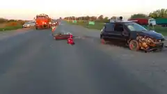 Dos heridos tras un fuerte choque en Ceibas