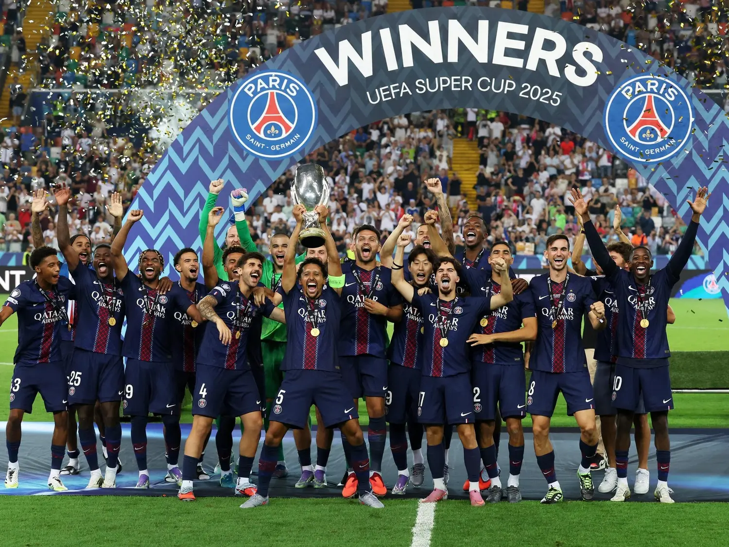 El PSG se coronó campeón al ganar por penales 4 a 3.Foto:AP
