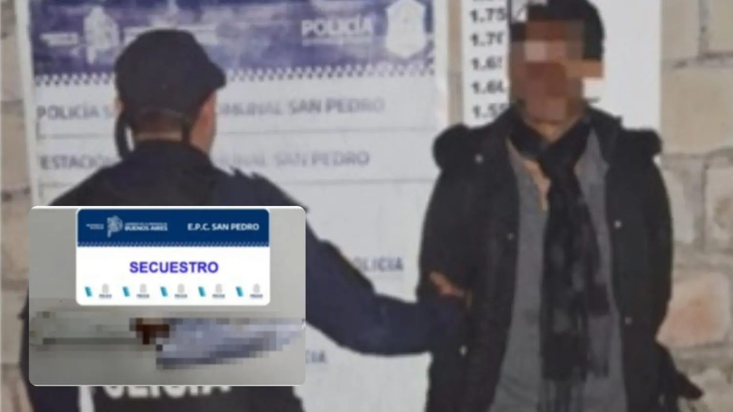El sujeto intentó agredir a los policías y al ser reducido se le secuestró una cuchilla.