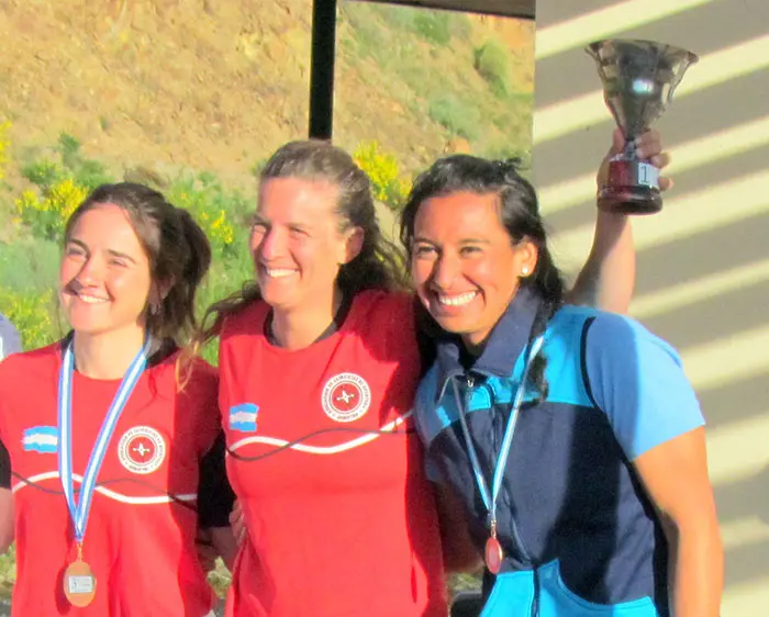 Nicolás Trípano y Luz Cassini, campeones argentinos de slalom