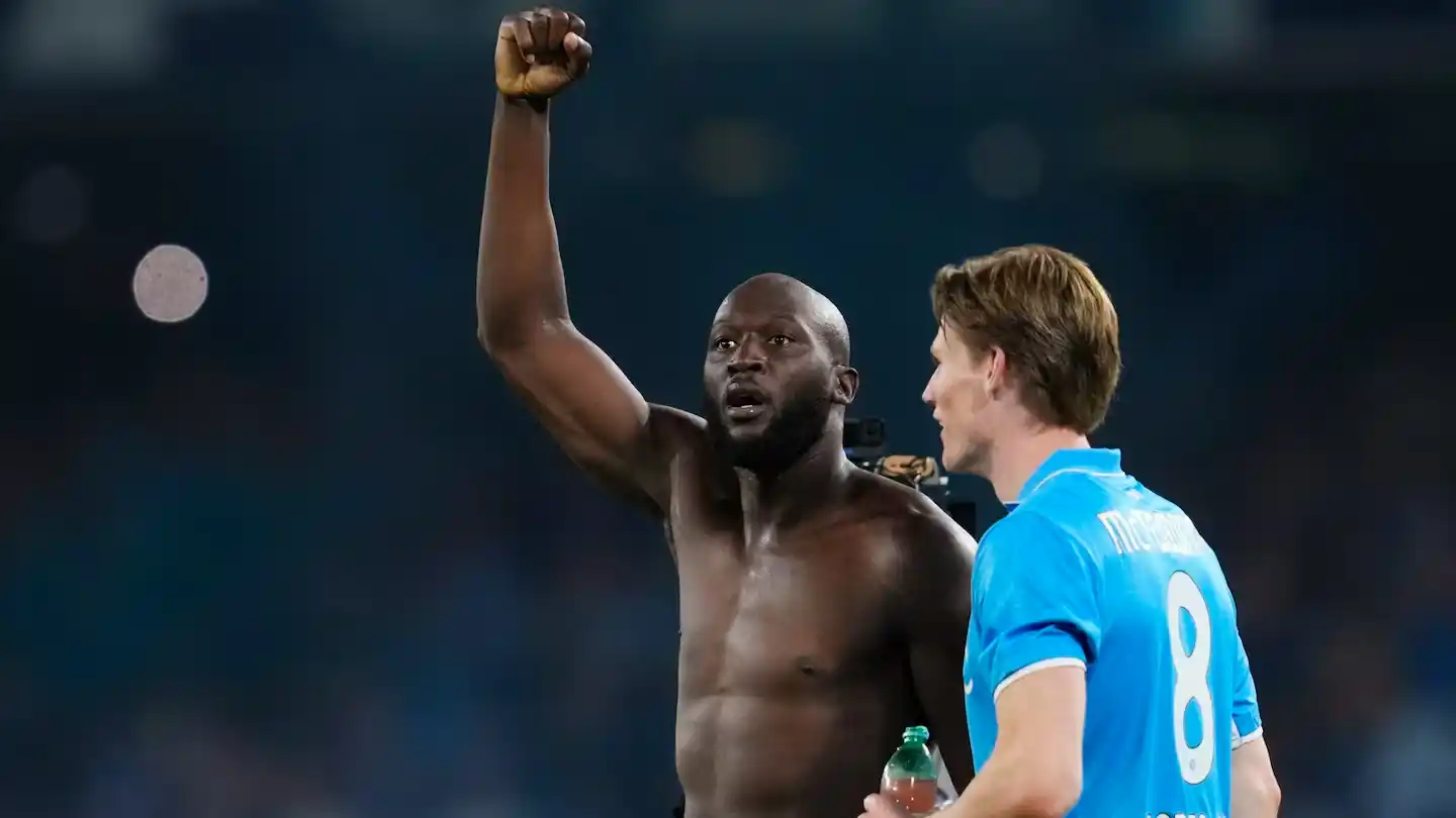 Lukaku y McTominay, los goleadores del Napoli en el encuentro decisivo