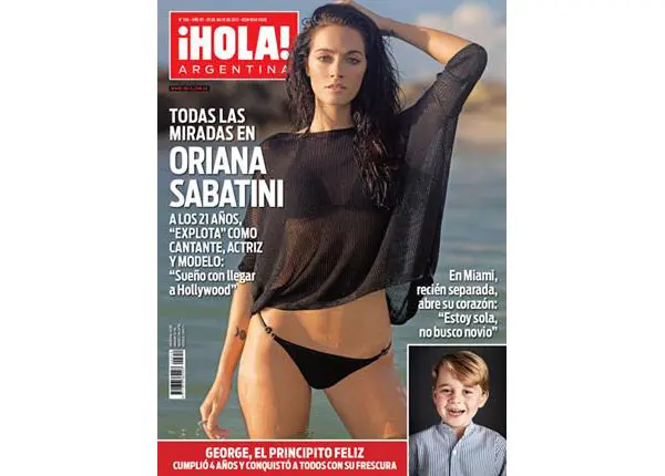 Oriana Sabatini se roba todas las miradas en la nueva edición de ¡Hola! Argentina