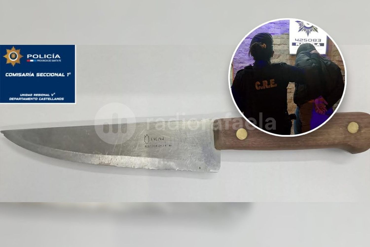 Le robó la billetera a una compañera de trabajo y, cuando la acorralaron, amenazó a todos de muerte con un cuchillo