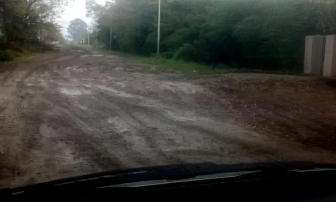 La calle Patricios, un lodazal. 