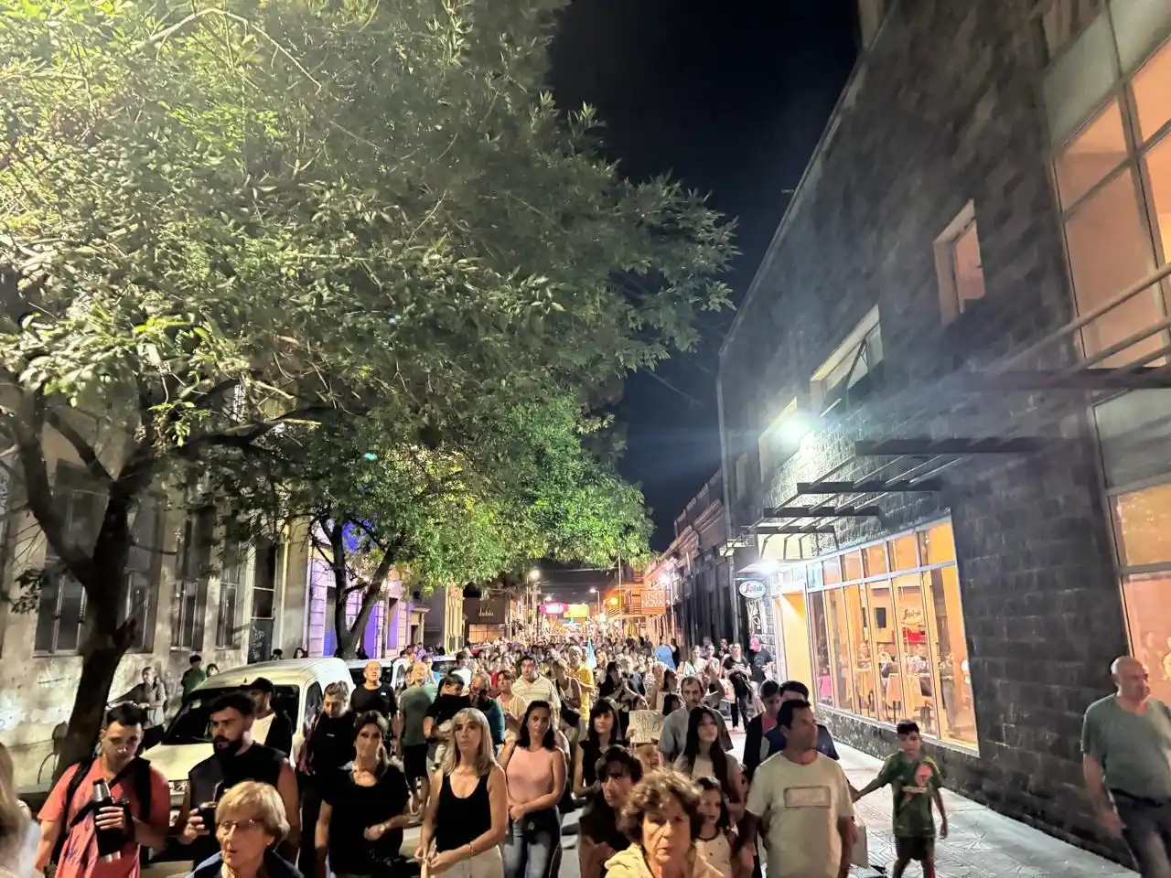 Alrededor de cuatro cuadras repletas de personas hubo durante la marcha de febrero de 2025