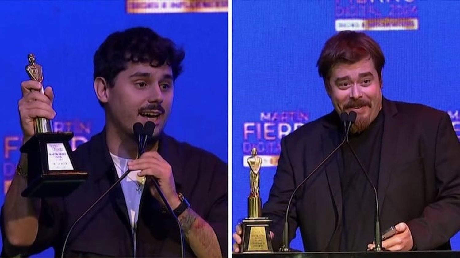 Lucas Rodríguez y Migue Granados fueron los ganadores del Martín Fierro Digital de Oro 2024