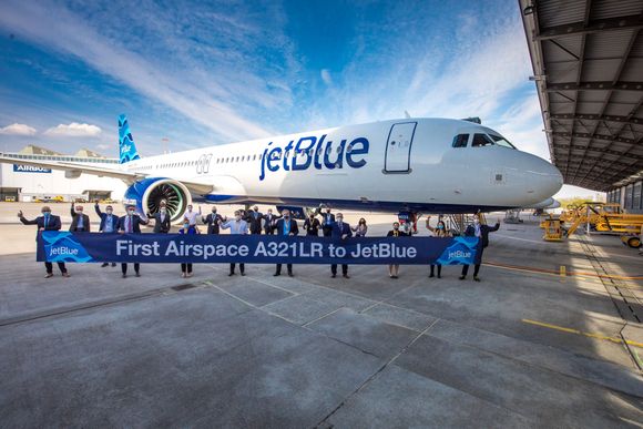 JetBlue recibe el primer Airbus A321LR con interior Airspace