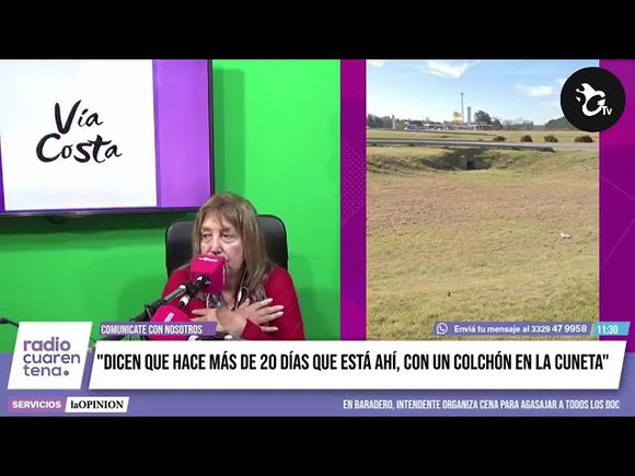 Advierten por una persona en situación de calle en ruta 9, cerca de Río Tala