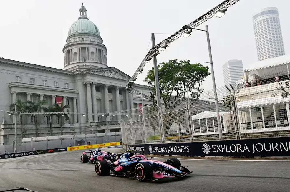 Franco Colapinto completó la práctica libre en Singapur antes de la clasificación Sprint