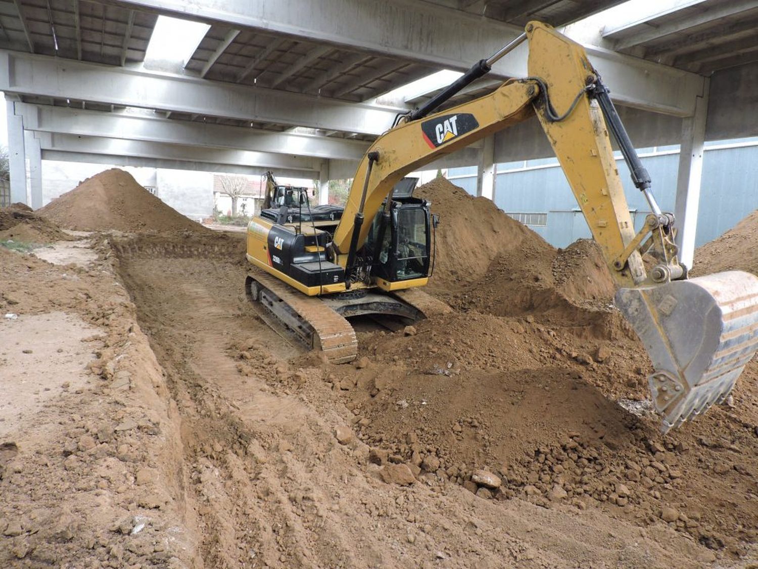 Una nueva etapa de la construcción del complejo de piletas cubiertas en el CEF 42