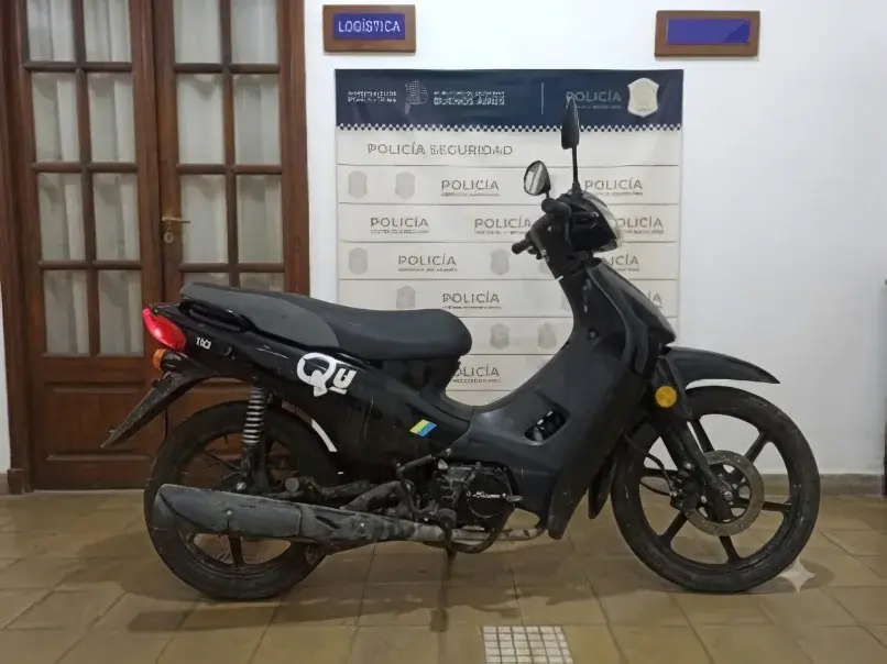 La motocicleta fue restituida a su propietaria.