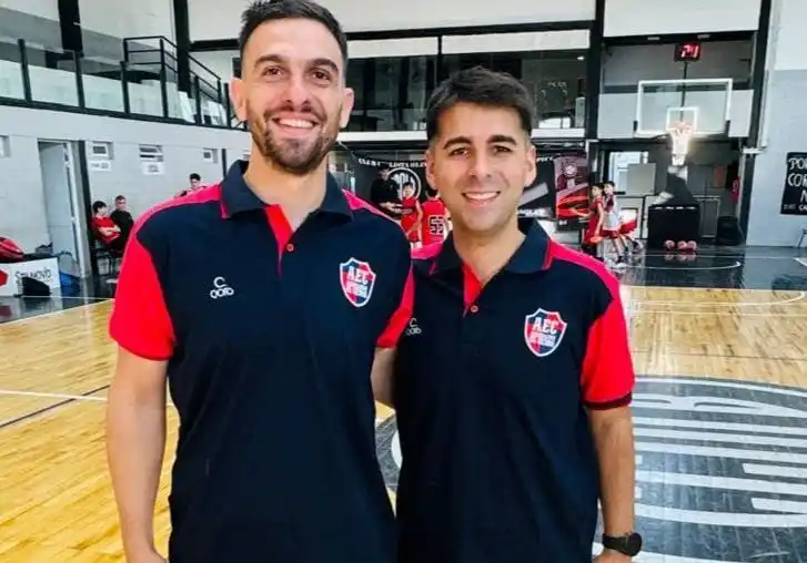 Ignacio Brigato junto a su asistente Bruno De Franceschi