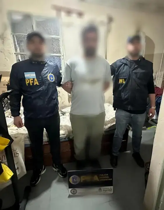 El tandilense detenido días pasados por la Federal.