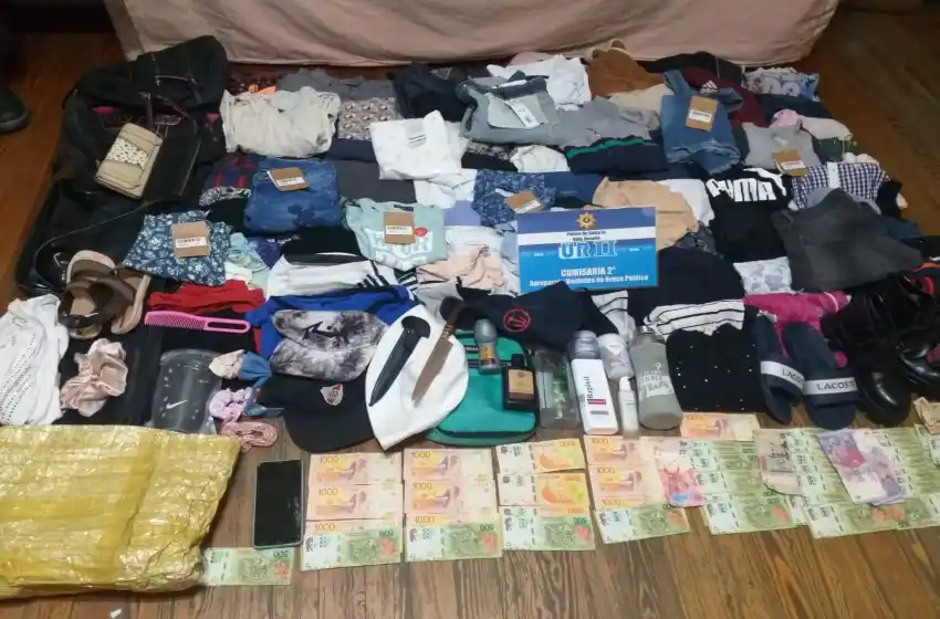 Cinematográfica detención de mecheros que robaron un cargamento de ropa de reconocidos locales rosarinos