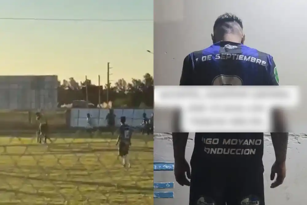 Demorado tras agredir a un árbitro.