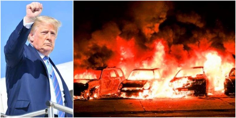 Trump dice que no tolerará la violencia en Wisconsin y envía a federales