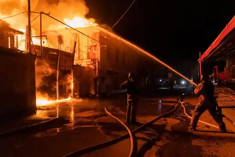 Un reciente ataque ruso sobre Ucrania