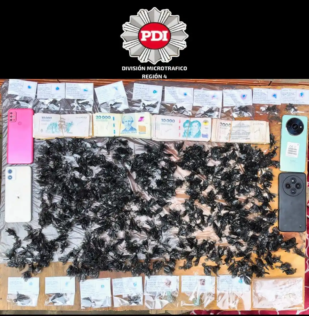 Tres allanamientos por microtráfico y una mujer detenida: secuestraron más de 400 envoltorios