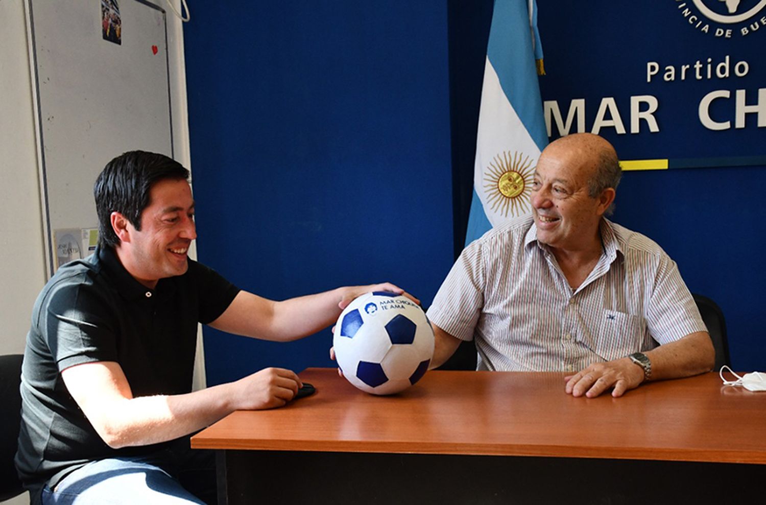 Paredi recibió al ministro Leo Nardini, que recorrió obras públicas en Santa Clara del Mar